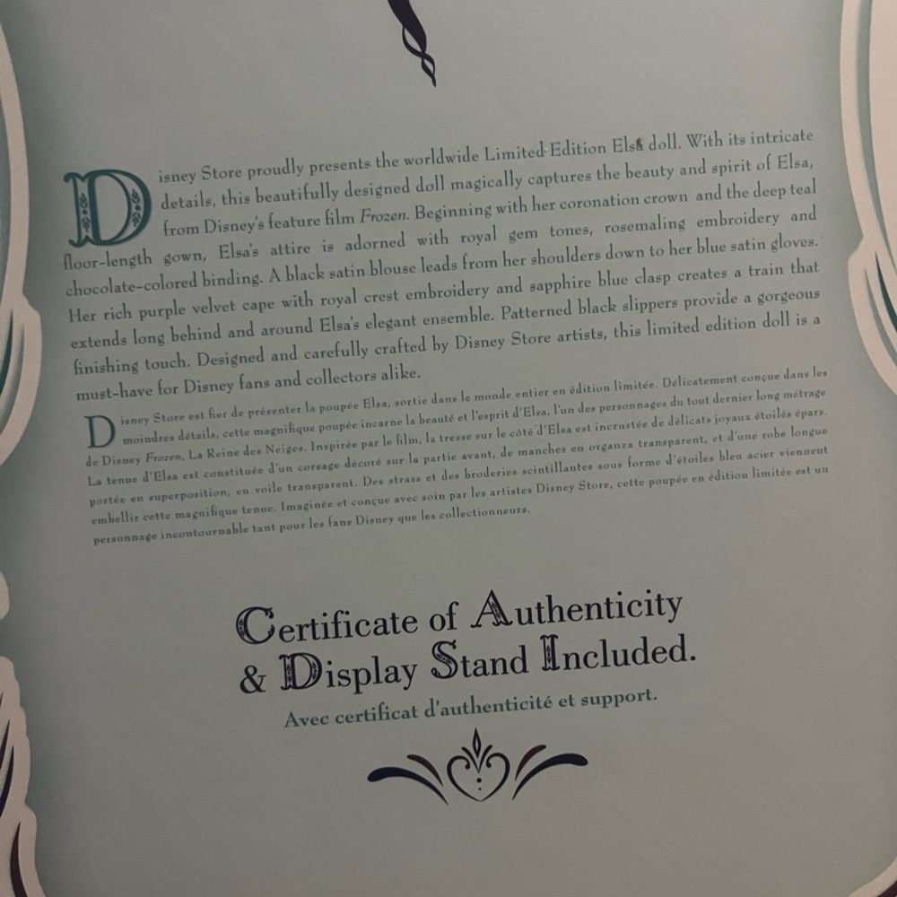 Disney Elsa Limited Edition Doll - - Picture 10 of 12